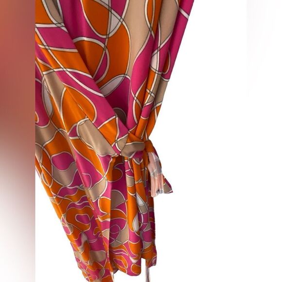 EUC Colourful Audrey Mai Wrap Dress - Picture 5 of 8